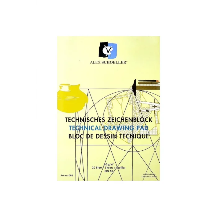 Alex Teknik Resim Blok A3 Dik 093