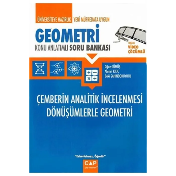 Çap Geometri Çemberin Analitik İncelenmesi Dönüşümlerle Geometri Konu Anlatımlı Soru