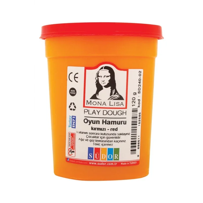 SÜDOR MONALİSA PLAY DOUGH TEKRENK 120 GR KIRMIZI