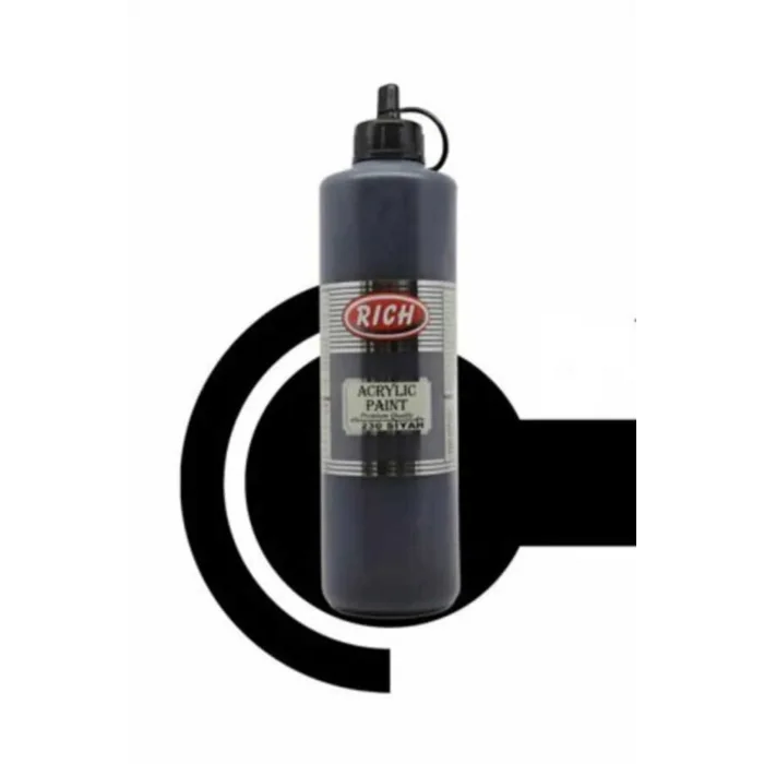 RİCH AKRİLİK BOYA 500CC SİYAH