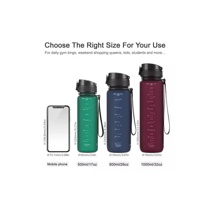 Uzspace Matara Tritan 3026-2 500 Ml KIRMIZI