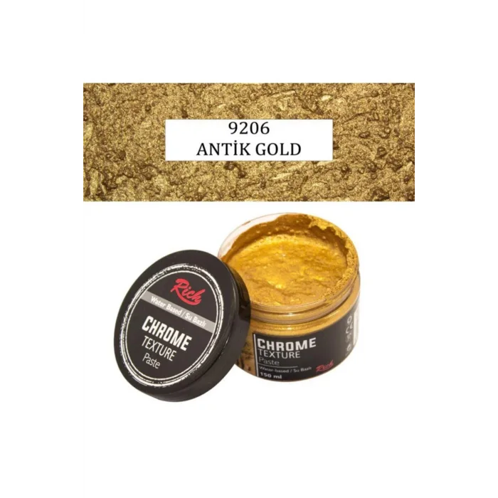 RİCH Chrome Texture Paste 9206 Antik Gold