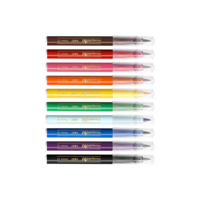 Bic Visa Firça Uçlu Keçeli Kalem 10Lu