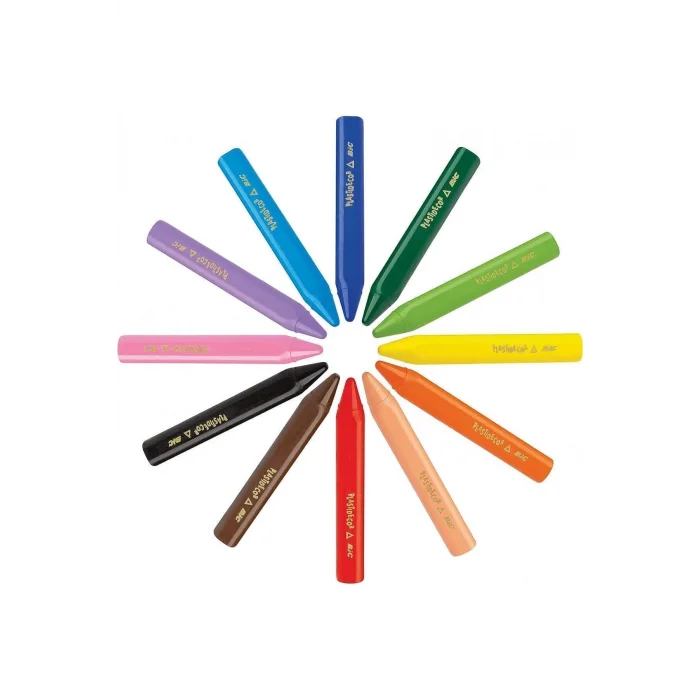 Bic Plastidecor Üçgen (Jumbo) Pastel Boya 12Li