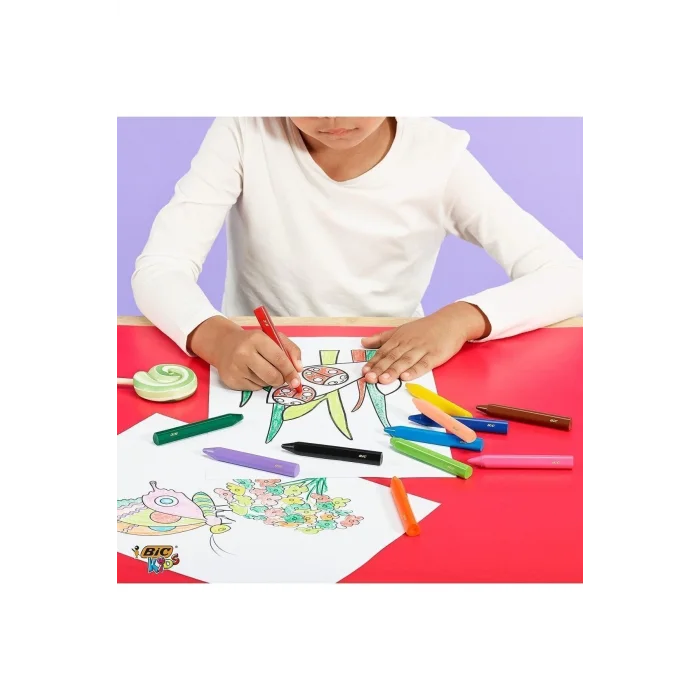 Bic Plastidecor Üçgen (Jumbo) Pastel Boya 12Li