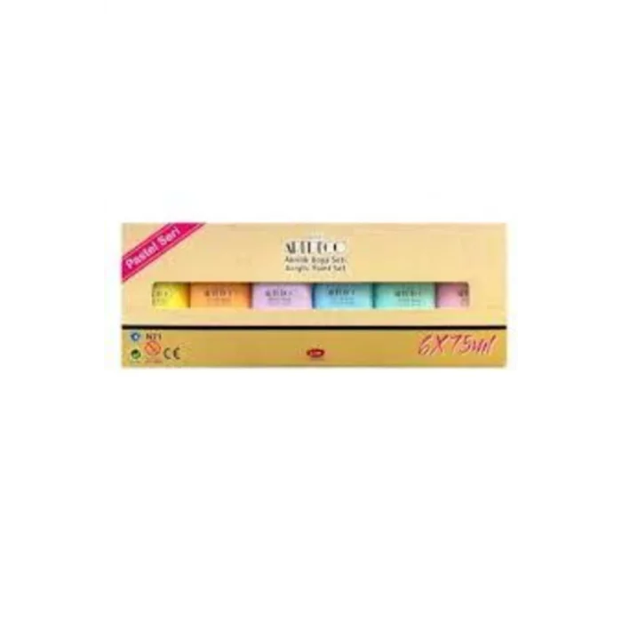 Artdeco Akrilik Boya 6X75Ml Set - Pastel Renkler Set