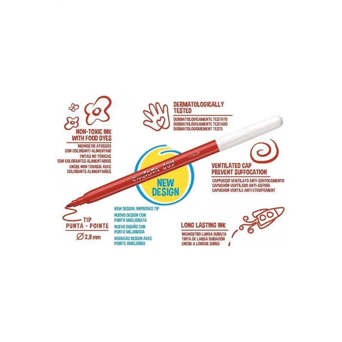 CARIOCA JOY KEÇELİ BOYA KALEMİ 12 Lİ