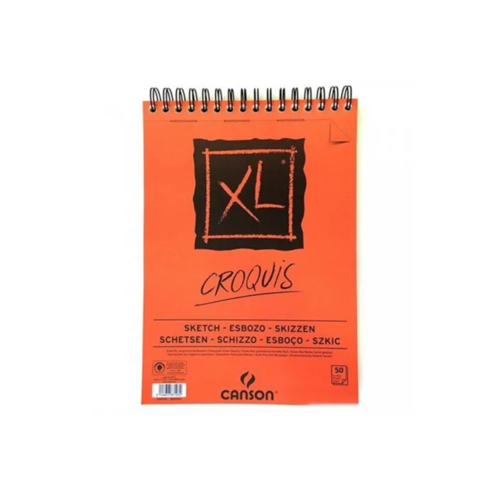 Canson Croquis Xl Üstten Spiralli A5 14.8X21 90 Gr Eskiz Defteri 50 Syf.