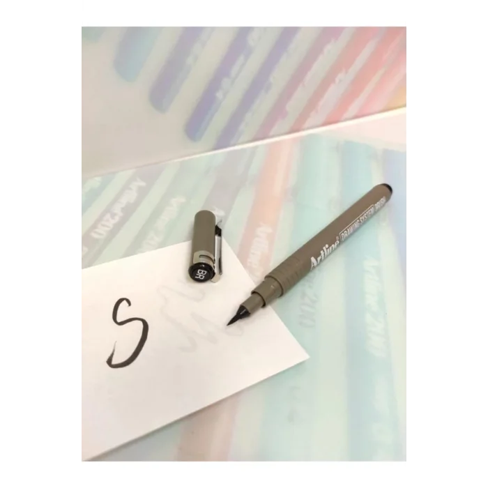 Artline Çizim Kalemi Drawing System Firça Uç Siyah 23Fn