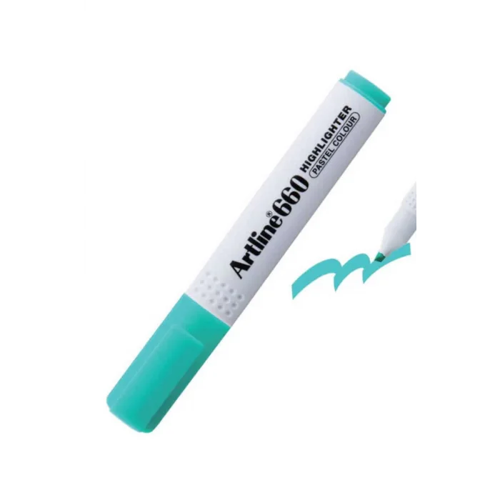 Artline 660 Fosforlu Kalem Kesik Uçlu Pastel Yeşiil