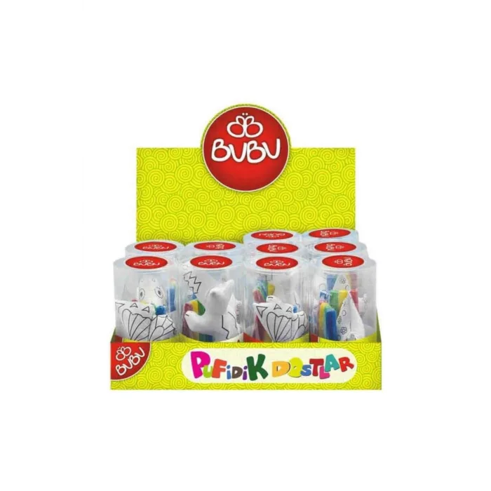 BU-BU PUFİDİK DOSTLAR 4LÜ KEÇELİ BOYAMA KALEMİ BUBU00068
