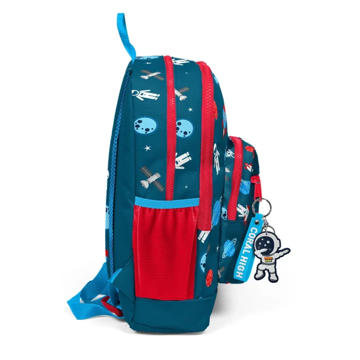 Coral High Dört Bölmeli Astronot Desenli Ilkokul Çantası 23116