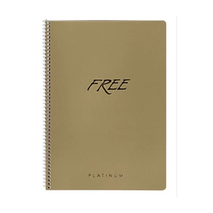 KESKİN FREE PLATİNİUM PP KAPAK DEFTER A4 80 YP. KARELİ
