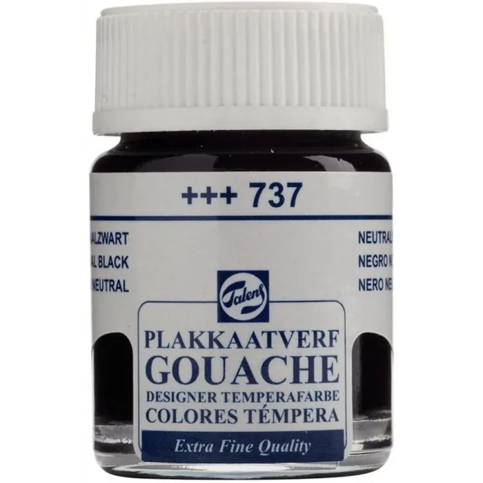 TALENS GUAJ BOYA SİYAH 16 ML  (737)