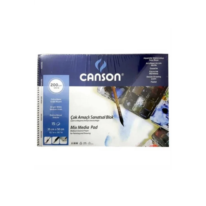 Canson 152535 Finface Cok Amacli Resim Blok 200Gr.