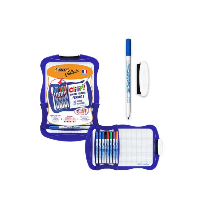 BİC MİNİ BEYAZ YAZI TAHTASI SETİ 6 KALEMLİ