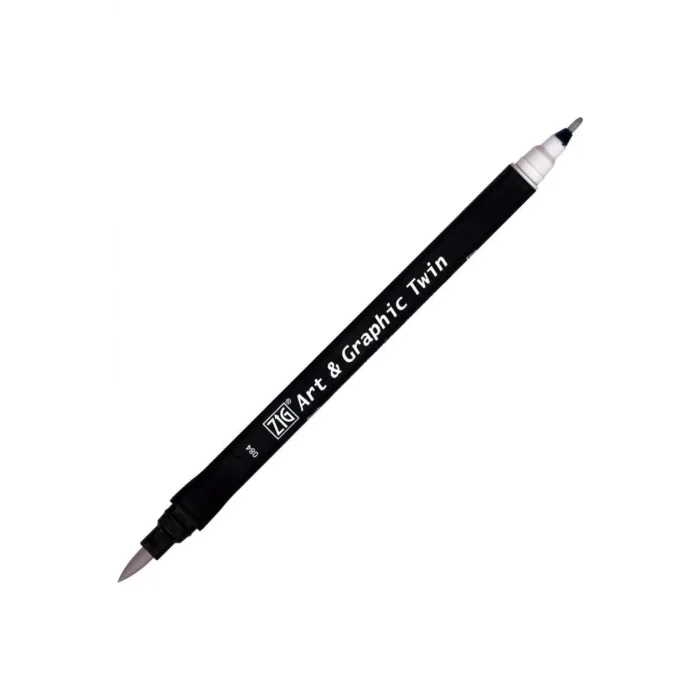 Zig Tut-80 Art & Graphic Twin Marker Çift Uclu Kalemi Pale Gray