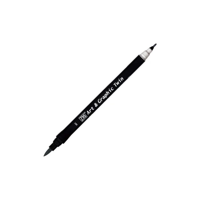 Zig Tut-80 Art & Graphic Twin Marker Çift Uclu Kalemi Dawn Gray