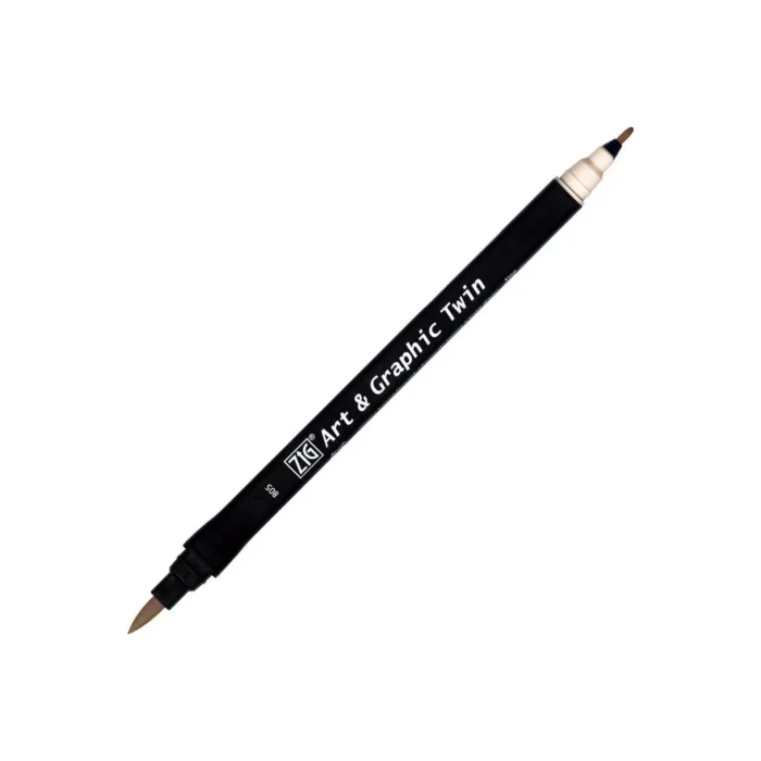 Zig Tut-80 Art & Graphic Twin Marker Çift Uclu Kalemi Gray Tint
