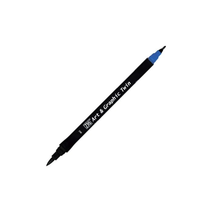 Zig Tut-80 Art & Graphic Twin Marker Çift Uclu Kalemi Dull Blue