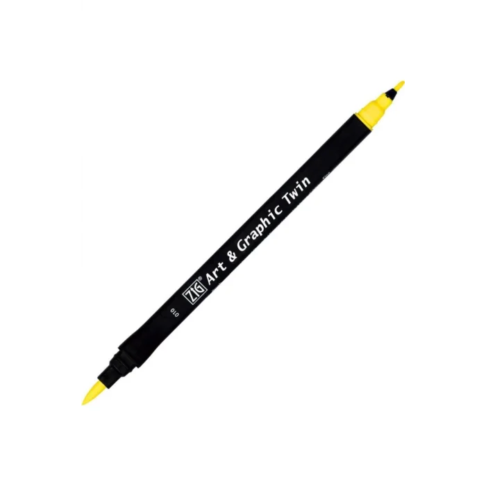 Zig Tut-80 Art & Graphic Twin Marker Çift Uclu Kalemi Lemon Yellow
