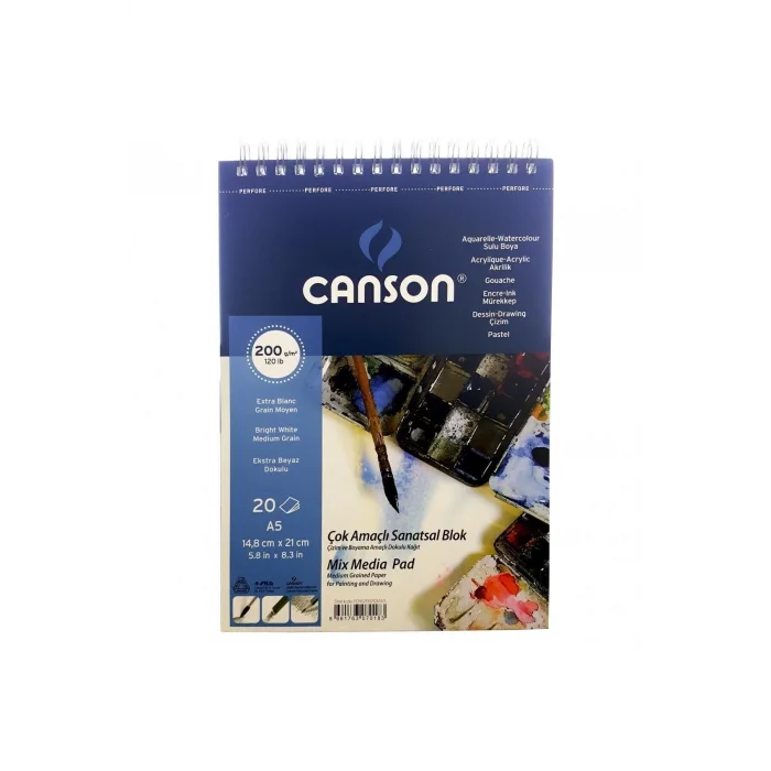 Canson Resim Blok A5 200G 20Yp