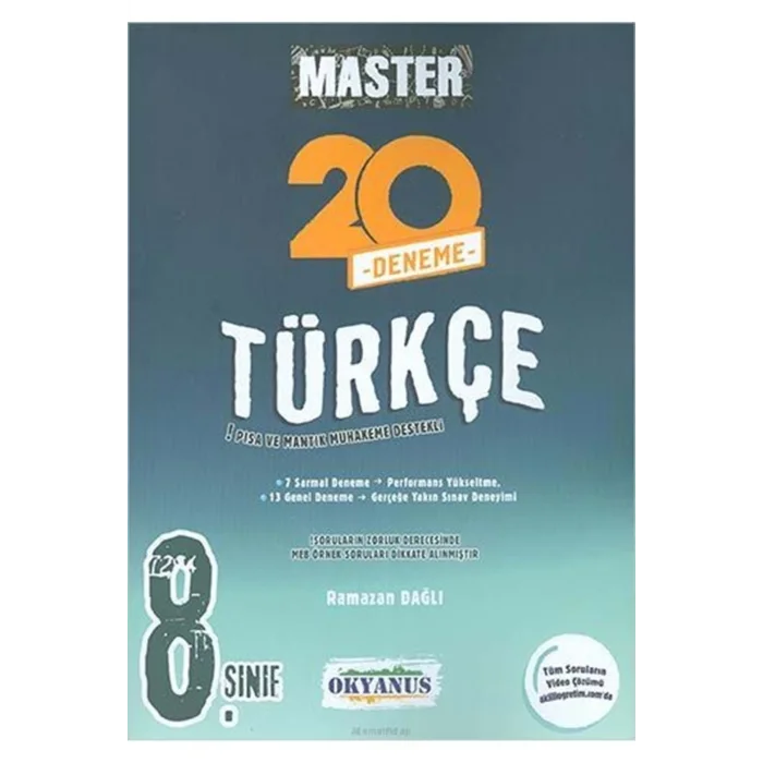 OKYANUS 8. SINIF MASTER TÜRKÇE 20 DENEMESİ