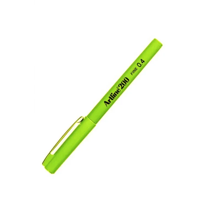 Artline Ek-200N Fine Line Pen 0.4 Mm Yellow