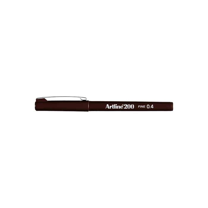 Artline Ek-200N Fine Line Pen 0.4 Mm Dark Brown