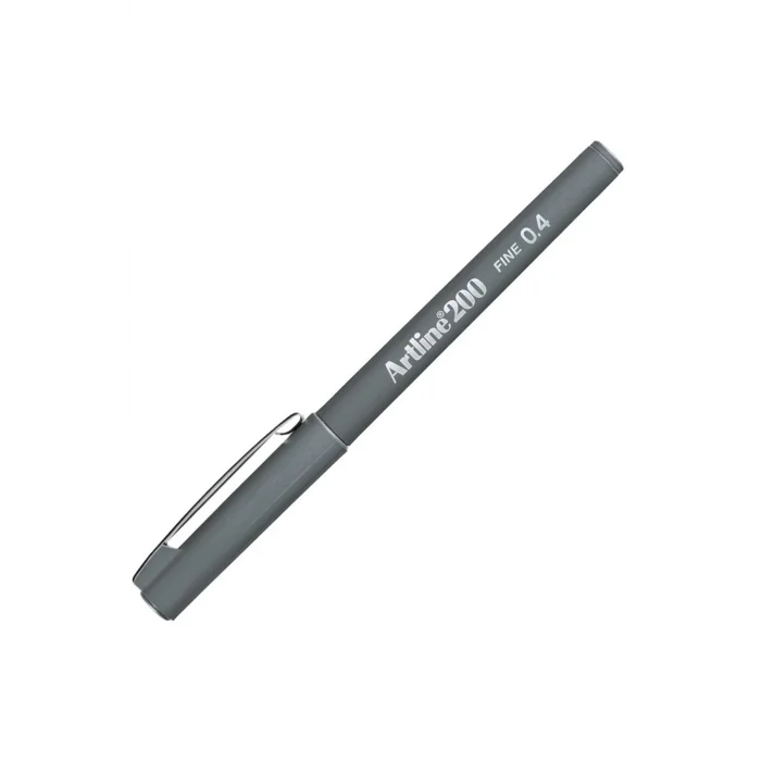 Artline Ek-200N Fine Line Pen 0.4 Mm Grey