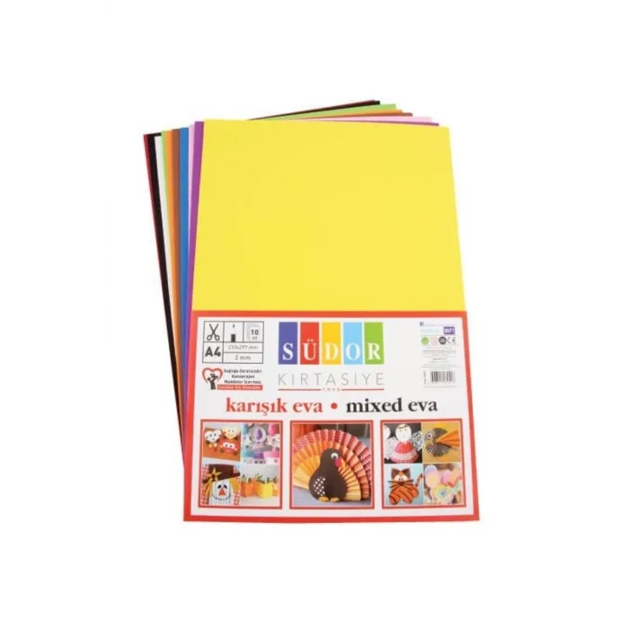SÜDOR SK02 EVA 20X30 CM 2 MM 10LU KARIŞIK RENK
