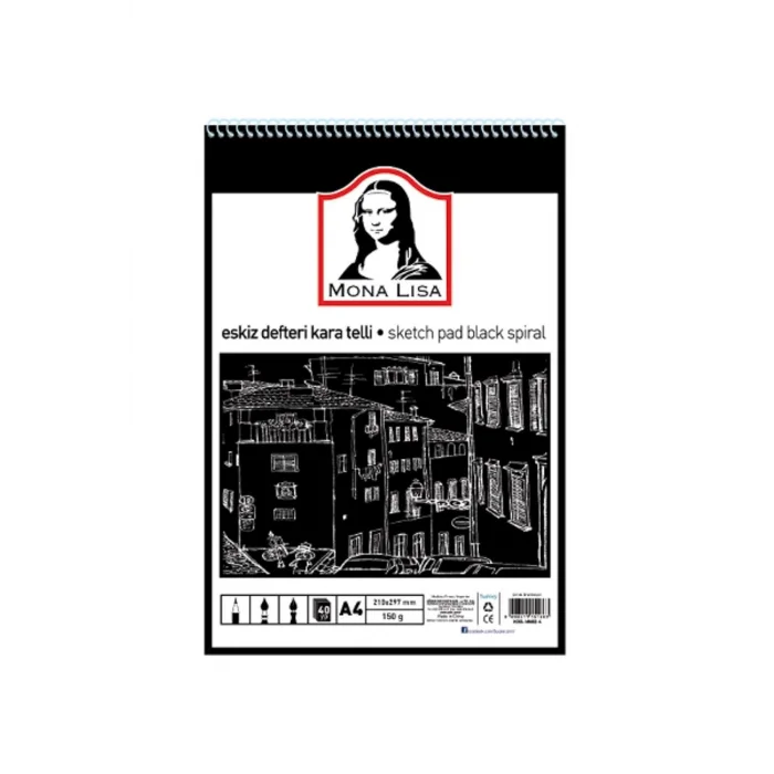 Südor Kara Eskiz Defteri A4 120 Gr