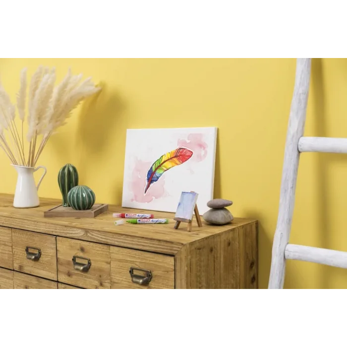 Edding 5100 akrilik markör orta - gümüş - 1 su geçirmez akrilik markör - yuvarlak uçlu 2-3 mm