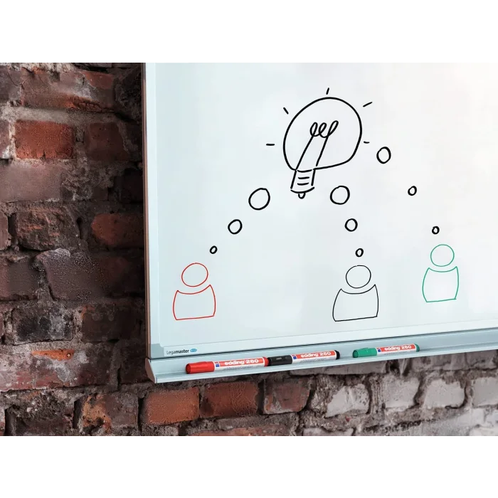 Edding 260 beyaz yazı tahtası kalemi - kırmızı - 1 kalem - yuvarlak uç 1,5-3 mm