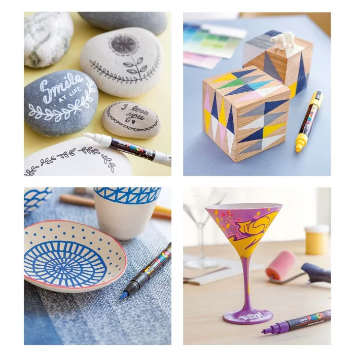 Uni-Ball Pc-1M Su Bazlı Poster Markörü, Beyaz