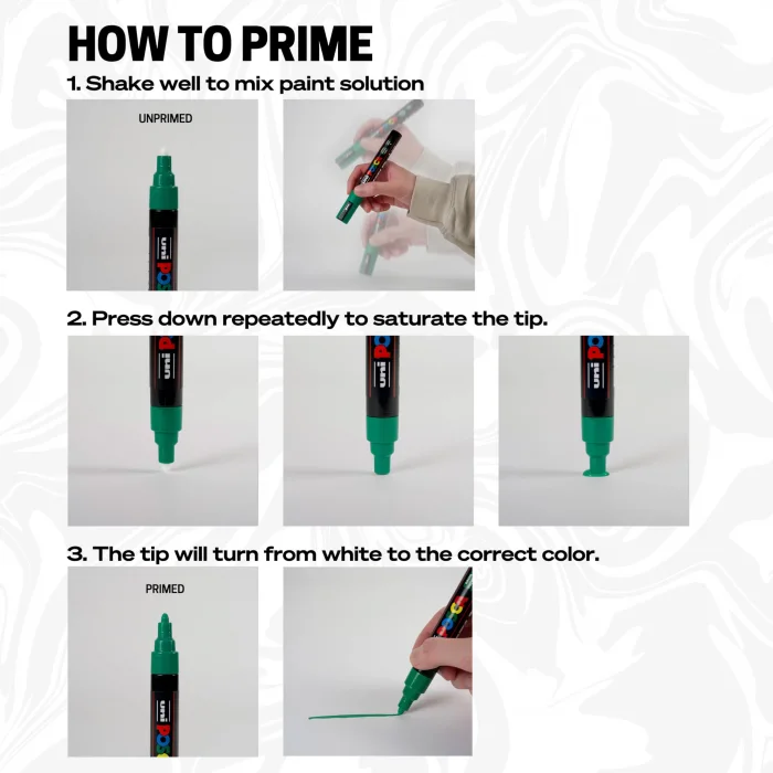 Uni-Ball PC-5M Su Bazlı Poster Markörü, Yeşil