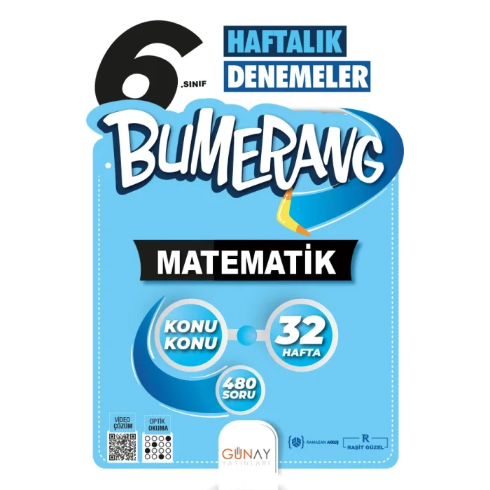 6.SINIF BUMERANG 32 HAFTALIK MATEMATİK DENEMELERI GÜNAY