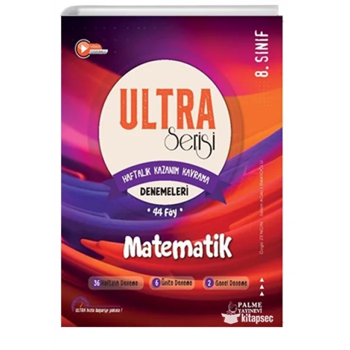 8. Sınıf LGS Matematik Ultra Serisi Denemeleri Palme Yayınları