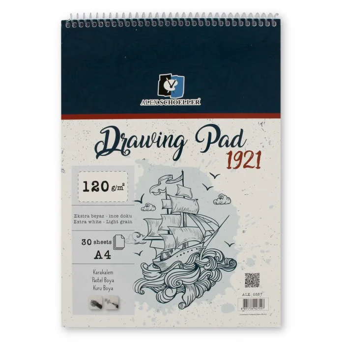 ALEX DRAWING PAD SPR.A4 (0557) 120GR