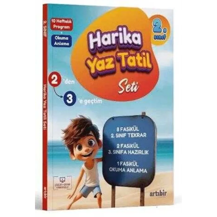 Artı Bir Yayınları 2. Sınıf Harika Yaz Tatili 3. Sınıfa Geçenler İçin