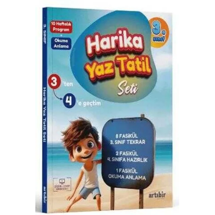 Artı Bir Yayınları 3. Sınıf Harika Yaz Tatili 4. Sınıfa Geçenler İçin