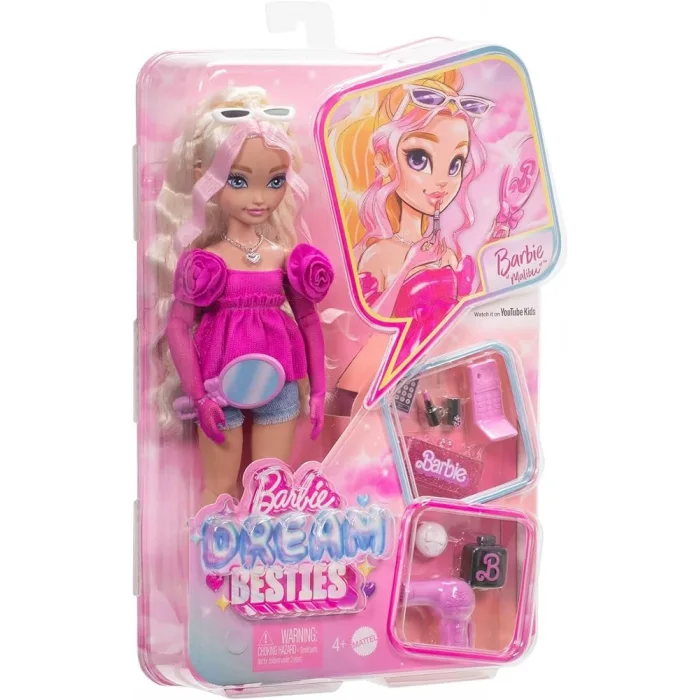 Barbie Dream Besties Barbie Malibu Bebek ve Aksesuarları HYC21