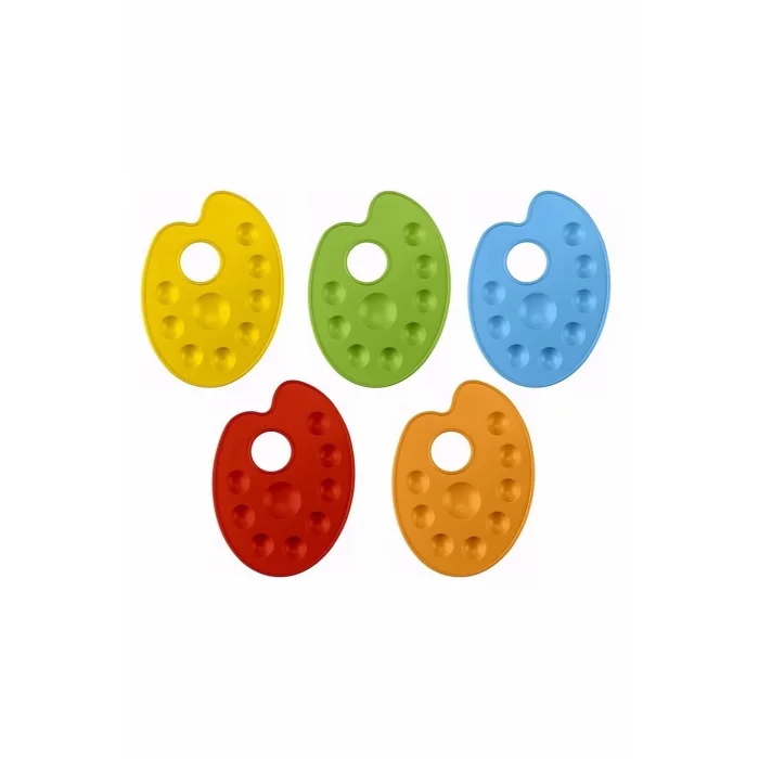 BRONS RESİM PALETİ KÜÇÜK RENKLİ