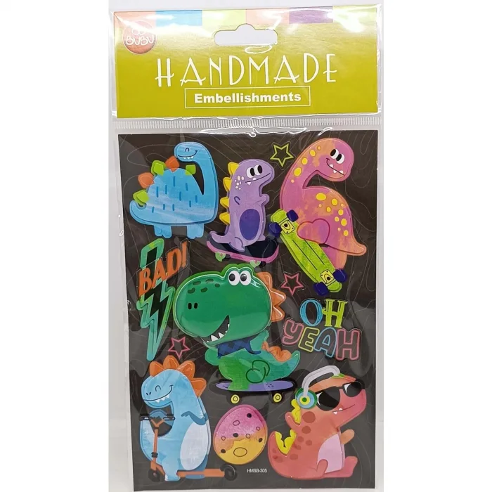BU-BU DAMLA STICKERS DİNAZORLAR 12,5X23,5