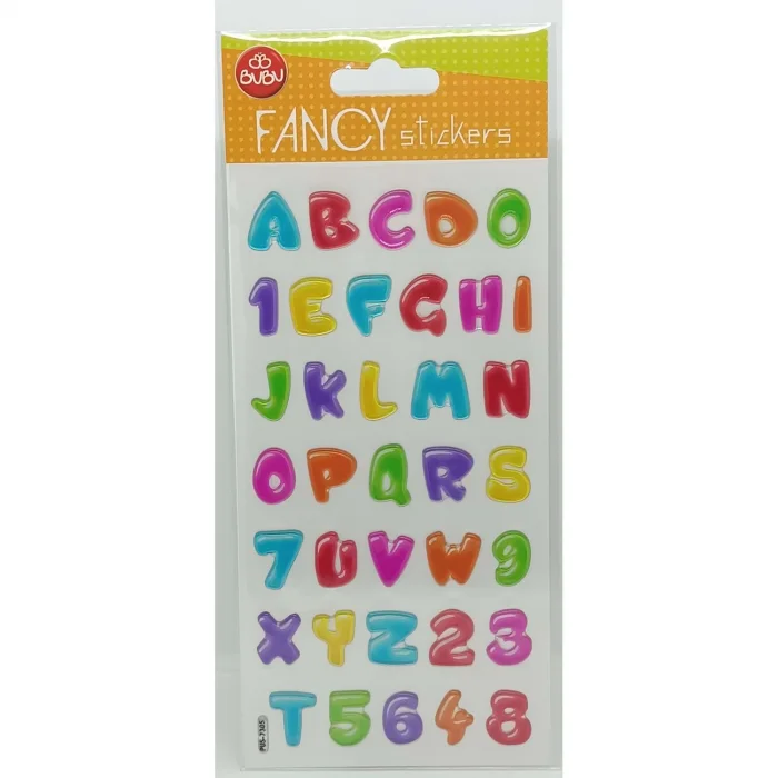 BU-BU DAMLA STICKERS FANCY HARFLER  12,5X23,5