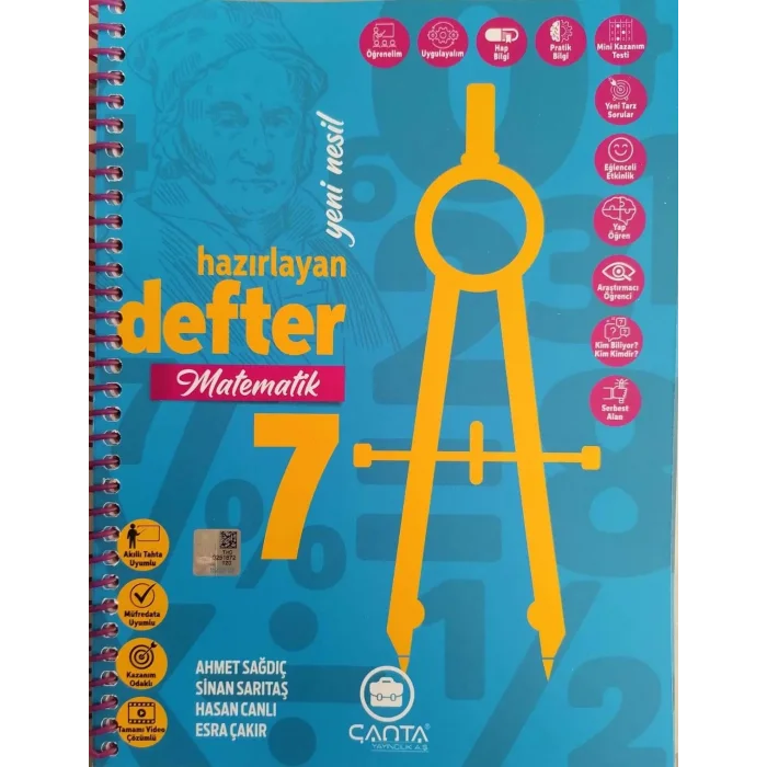 Çanta Yayınları 7. Sınıf Matematik Okula Yardımcı Hazırlayan Defter