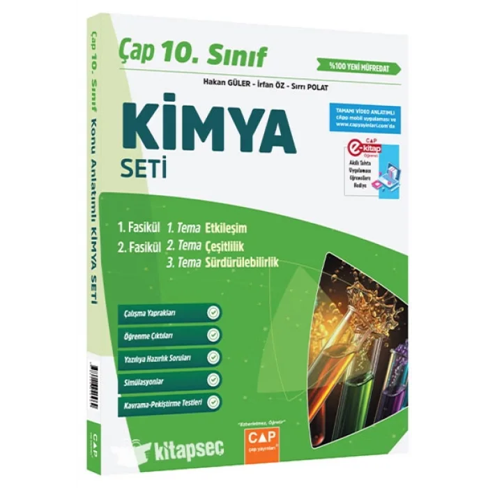 Çap Yayınları 10. Sınıf Kimya Seti