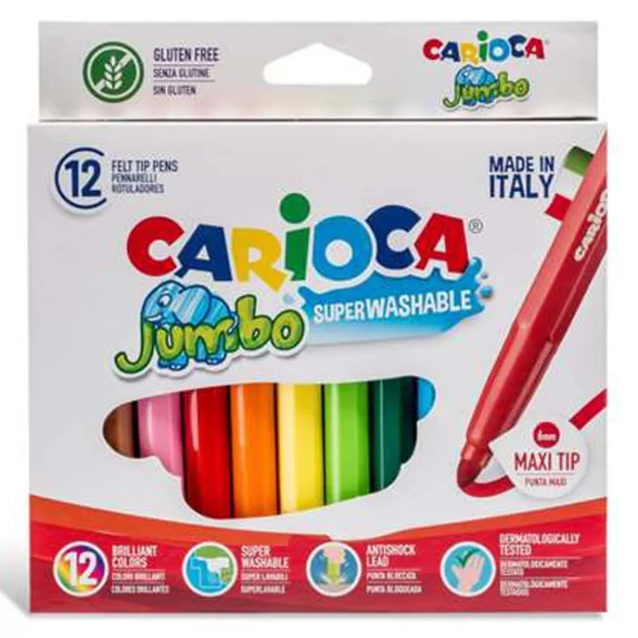 CARIOCA JUMBO KEÇELİ BOYA KALEMİ 12 Lİ