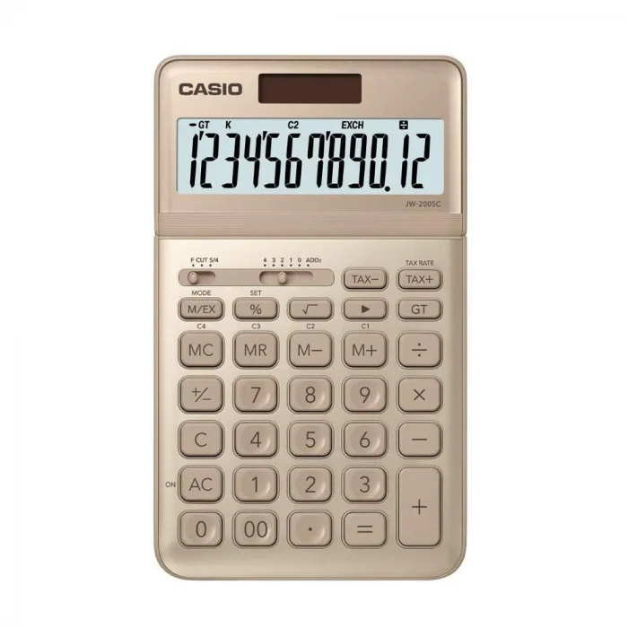 CASIO HESAP MAKİNESİ MASAÜSTÜ JW-200SC-GD ALTIN