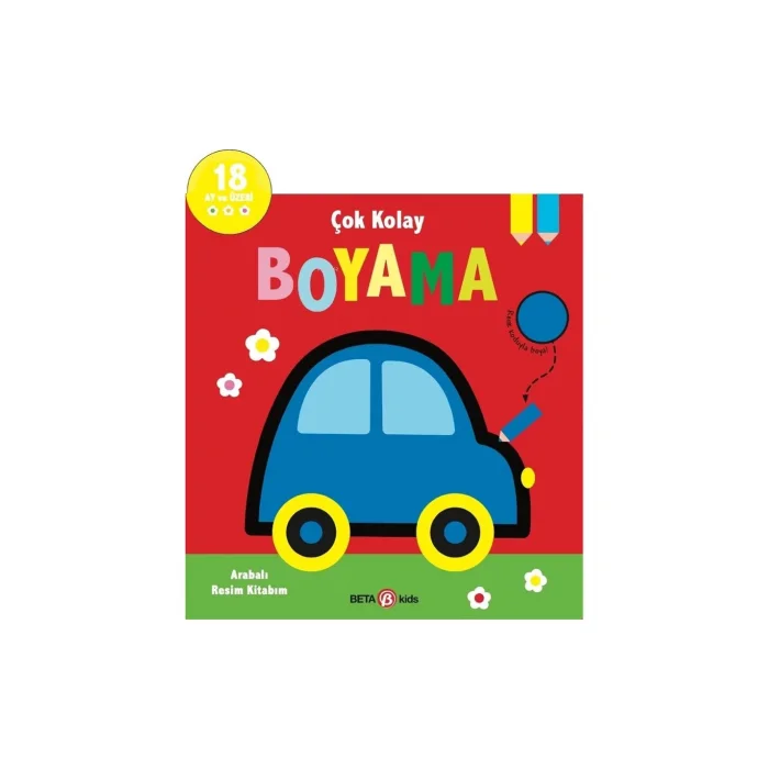 Çok Kolay Boyama Arabalı Resim Kitabım